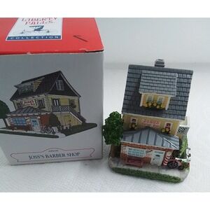Liberty Falls Collection Joss's Barber Shop AH206 Village Miniature 2000 Boxed
